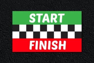 Start/Finish Line Inc Chequered Flag (980mm x 580mm) Thermoplastic Playground Marking