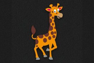 Giraffe Thermoplastic Playground Marking