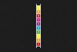 1-10 Number Ladder (4m x 1.4m) Thermoplastic Playground Marking