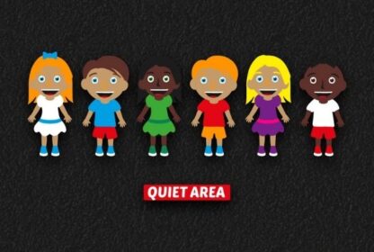 Quiet Area (1.6M X 1.4M) Thermoplastic Playground Marking