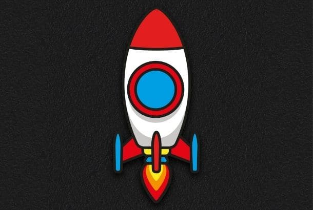 Rocket 0.98M X 0.43M Rocket 0.98M X 0.43M Thermoplastic Playground Marking