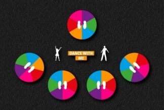 Solid Dance With Me (1 Lead 4 Stations) Thermoplastic Playground Marking