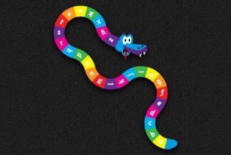 A-Z Snake (6.5m x 2m) Thermoplastic Playground Marking