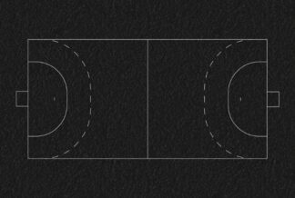 Handball Court (40m x 20m) Thermoplastic Playground Marking