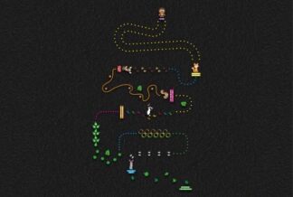 Woodland Trail (17m x 11m) Thermoplastic Playground Marking