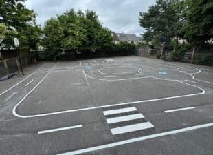 Roadway Thermoplastic Playground Marking