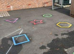 Shapes And Prints Thermoplastic Playground Marking