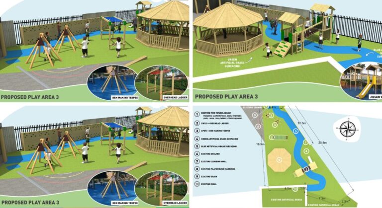 Brunel Field Primary School in Bristol, design images by Creative Play