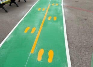 Daily Mile Thermoplastic Playground Marking