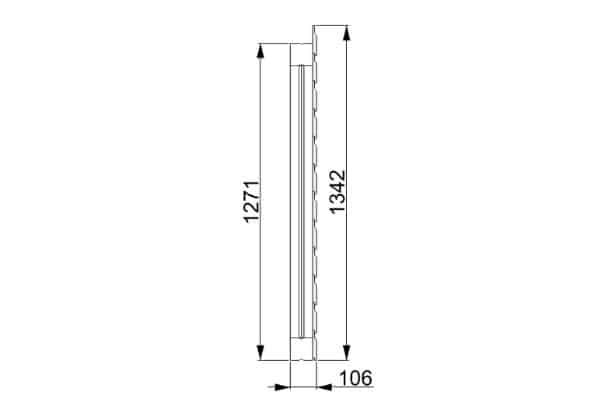 3M – Filled Side Panel – Hipped Roof 3M - Filled Side Panel - Hipped Roof - Outdoor Classroom Playground Equipment