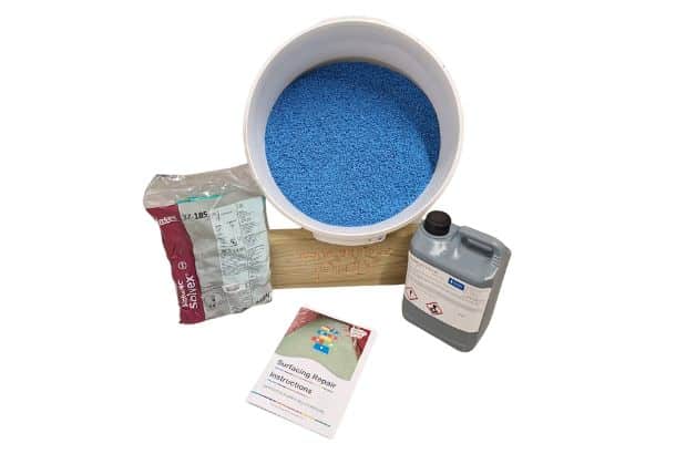 Wetpour Wearing Course Repair Kit - Blue Wetpour Wearing Course - Blue - Playground Surfacing Repair Kit
