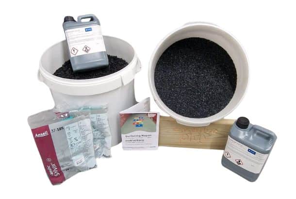 Wetpour Surfacing Repair Complete Kit – Black Wetpour Surfacing Complete Kit - Black - Playground Surfacing Repair Kit