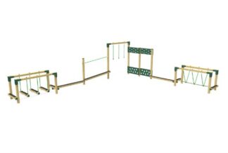 Adventure Trail 7 L - Shape - Trim Trail Playground Equipment