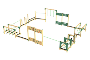 Square Shaped Playground Adventure Trail 14