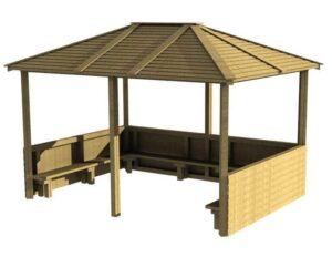 Hipped Roof Shelter w/out Floor (4m x 3m)