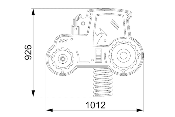 Tractor Spring Rider (Double) - Image 3