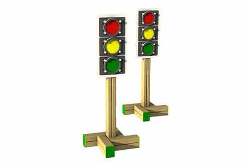 Set of two Playtown Traffic Lights