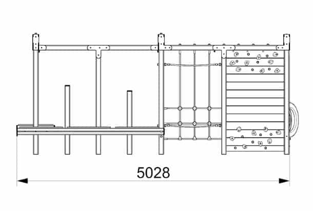 Nene Climbing Frame Cf112 Nene Timber Climbing Frame