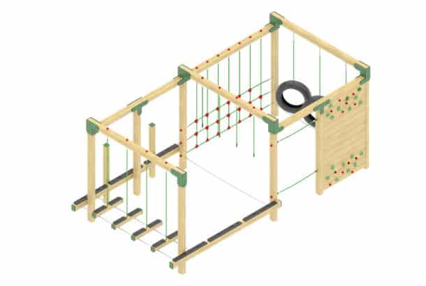 Nene Climbing Frame Cf112 Nene Timber Climbing Frame