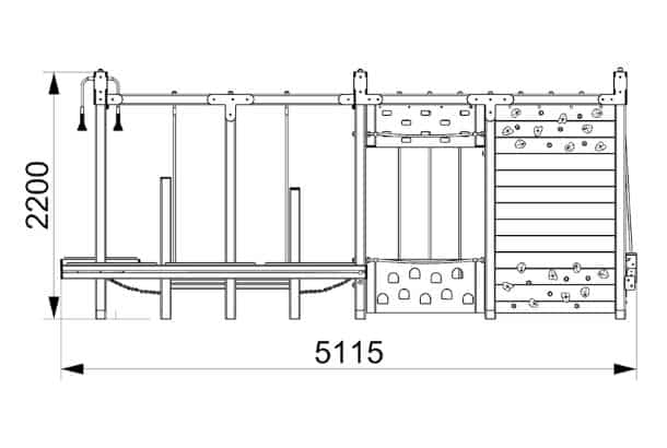 Thames Climbing Frame Cf115 Thames Timber Climbing Frame
