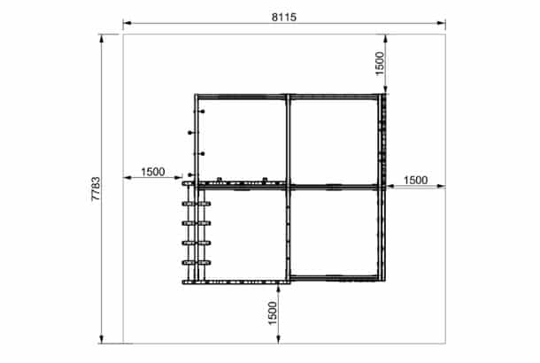 Thames Climbing Frame Cf115 Thames Timber Climbing Frame Layout