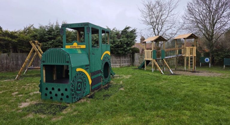 In this image it shows the Snowdon jigsaw playtower and tractor