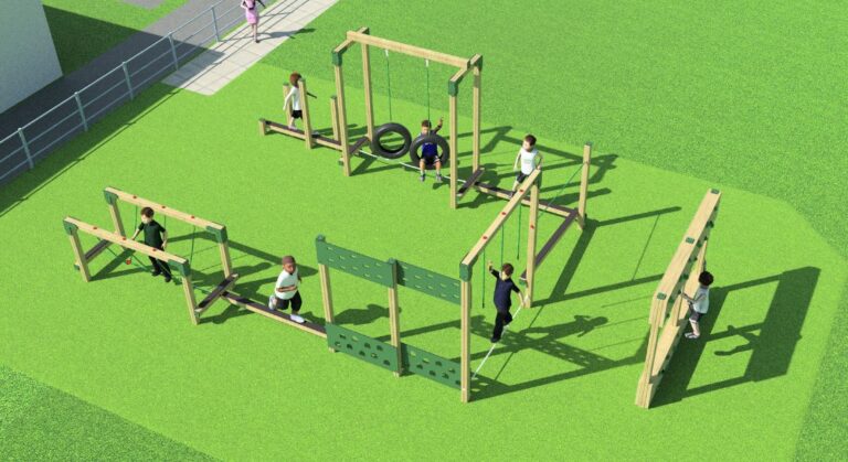 This image shows the design image for the new playground at Galleywood Infant School by Creative Play Ltd.