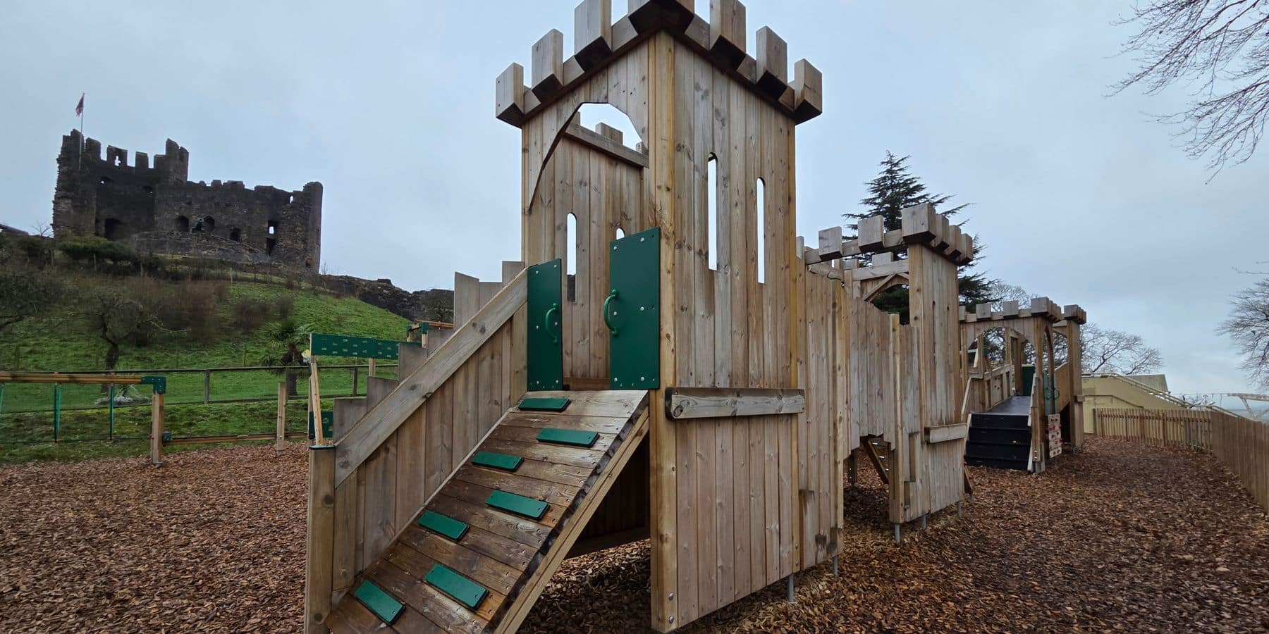 This image is from Dudley Zoo & Castle showing playground equipment installed by Creative Play