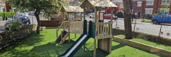 This image is of the playground at Corner House Nursery