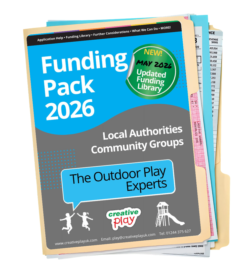Light Blue and Grey Cover of a document about Local Authority and Community Group Funding Resources