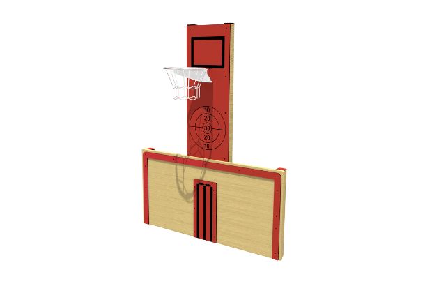 Timber Kick Board inc Basketball & Target