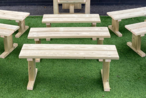 Large Freestanding Bench (set of 3)