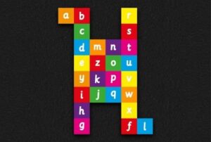 Alphabet Grid Solid (2.4m x 1.8m)