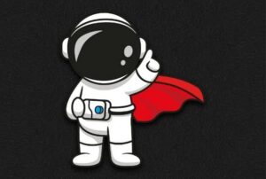 Super Hero Astronaut 0.98m x 0.98m