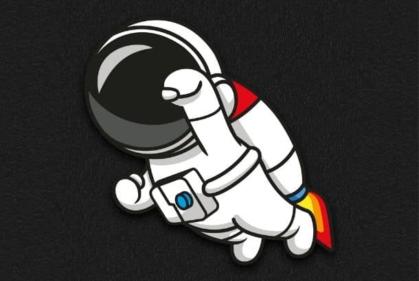 Rocket Astronaut 0.78m x 0.78m
