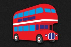 London Bus (0.98m x 0.88m)