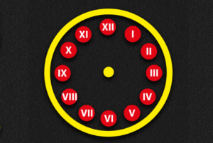 Clock with Roman Numerals