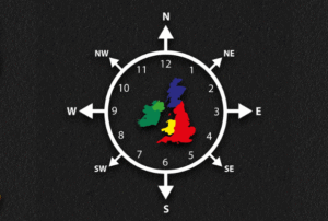 Compass Clock Map