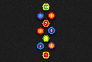 Flower Hopscotch 2 (3.2m x 0.8m)