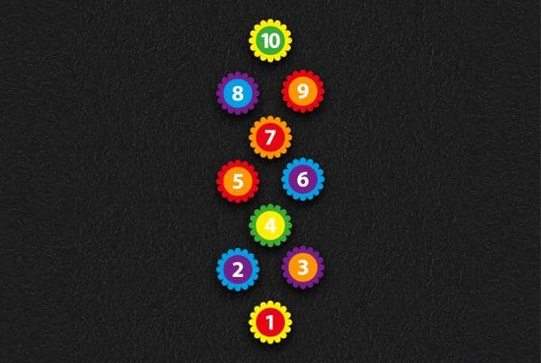 Flower Hopscotch 2 (3.2m x 0.8m)