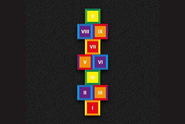 Roman Numeral Hopscotch
