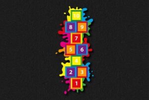 Splash Hopscotch (3.2m x 1.2m)