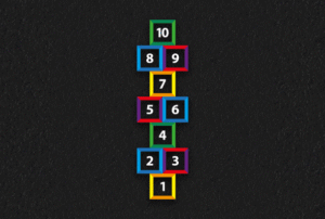 Hopscotch Outline Multi