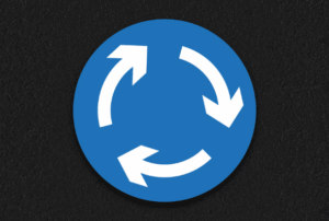 Roundabout Sign (0.5m)