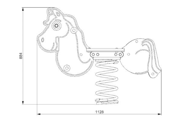 Horse Spring Rider (Single) - Image 2