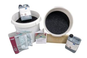 Wetpour Surfacing Repair Complete Kit – Black