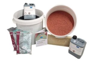 Wetpour Surfacing Repair Complete Kit – Red
