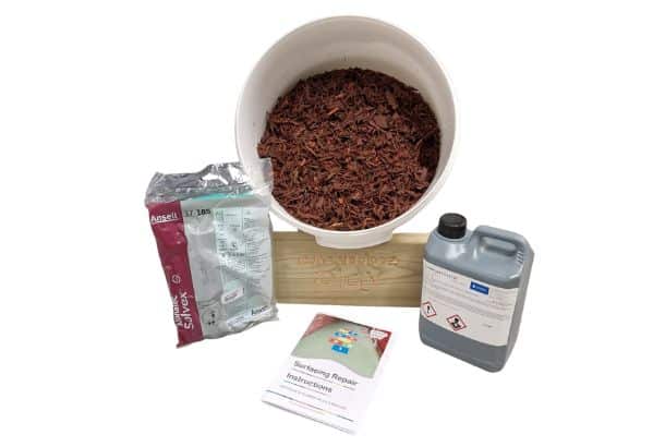 Rubber Mulch Surfacing Repair Kit – Brown