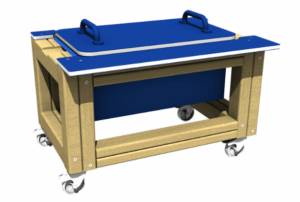 Water Play Tray on Wheels (with lid)