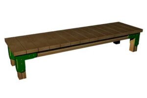 Vertical Slatted Bench